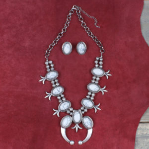 white squash blossom necklace 29.99